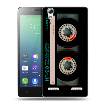 Силиконовый чехол на Lenovo A6010 с принтом Кассета