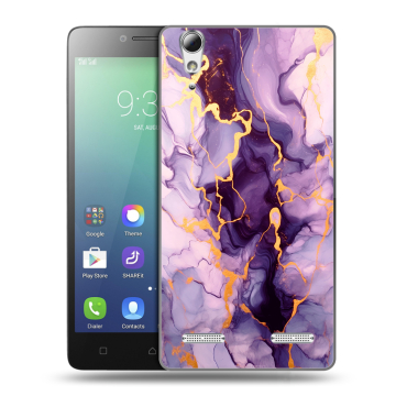 Силиконовый чехол на Lenovo A6010 с принтом Мрамор Силиконовый чехол на Lenovo A6010 с принтом Мрамор