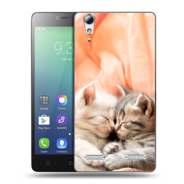 Силиконовый чехол на Lenovo A6010 с принтом Котята Силиконовый чехол на Lenovo A6010 с принтом Котята