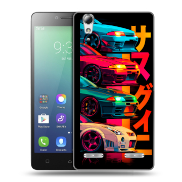 Силиконовый чехол на Lenovo A6010 с принтом Гоночные машины Силиконовый чехол на Lenovo A6010 с принтом Гоночные машины