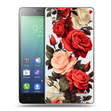 Силиконовый чехол на Lenovo A6010 с принтом Розы Силиконовый чехол на Lenovo A6010 с принтом Розы