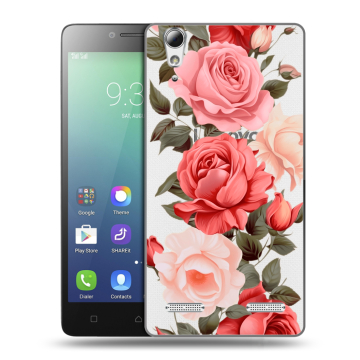 Силиконовый чехол на Lenovo A6010 с принтом Розы Силиконовый чехол на Lenovo A6010 с принтом Розы