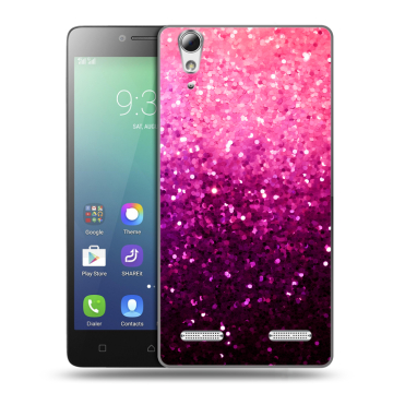 Силиконовый чехол на Lenovo A6010 с принтом Блестки