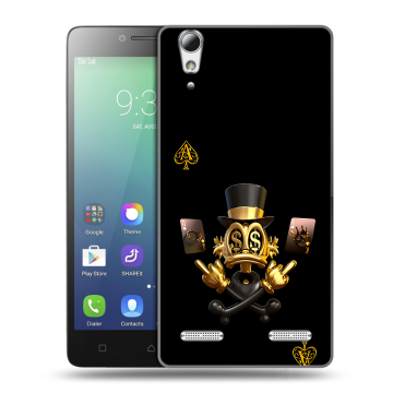 Силиконовый чехол на Lenovo A6010 с принтом Золотой скрудж макдак