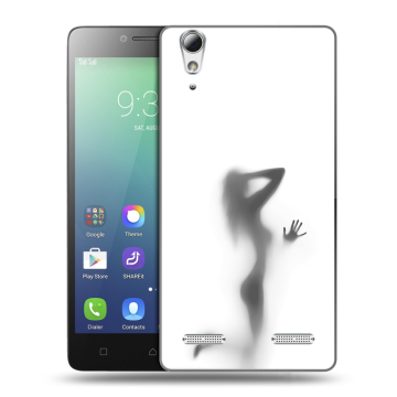Силиконовый чехол на Lenovo A6010 с принтом Силуэт