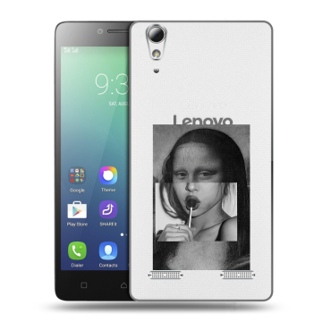 Силиконовый чехол на Lenovo A6010 с принтом Мона Лиза Силиконовый чехол на Lenovo A6010 с принтом Мона Лиза