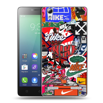 Силиконовый чехол на Lenovo A6010 с принтом Найк Nike яркий Силиконовый чехол на Lenovo A6010 с принтом Найк Nike яркий