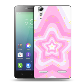 Силиконовый чехол на Lenovo A6010 с принтом Сердечки Силиконовый чехол на Lenovo A6010 с принтом Сердечки