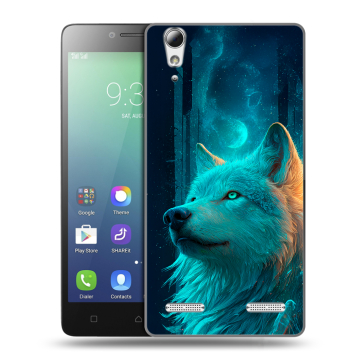 Силиконовый чехол на Lenovo A6010 с принтом бабочки саккура Силиконовый чехол на Lenovo A6010 с принтом бабочки саккура