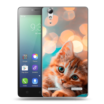 Силиконовый чехол на Lenovo A6010 с принтом котик Силиконовый чехол на Lenovo A6010 с принтом котик