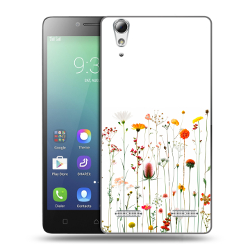 Силиконовый чехол на Lenovo A6010 с принтом цветы Силиконовый чехол на Lenovo A6010 с принтом цветы