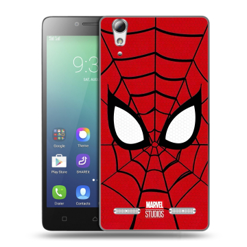 Силиконовый чехол на Lenovo A6010 с принтом человек паук spiderman