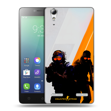 Силиконовый чехол на Lenovo A6010 с принтом Контер страйк Counter strike Силиконовый чехол на Lenovo A6010 с принтом Контер страйк Counter strike