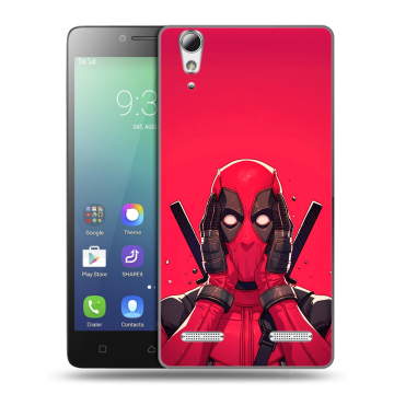 Силиконовый чехол на Lenovo A6010 с принтом Дедпул Deadpool Силиконовый чехол на Lenovo A6010 с принтом Дедпул Deadpool