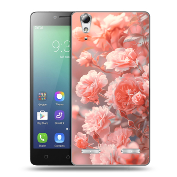 Силиконовый чехол на Lenovo A6010 с принтом Розы цветы Силиконовый чехол на Lenovo A6010 с принтом Розы цветы