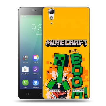 Силиконовый чехол на Lenovo A6010 с принтом Майнкрафт Minecraft Силиконовый чехол на Lenovo A6010 с принтом Майнкрафт Minecraft