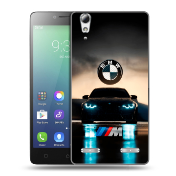 Силиконовый чехол на Lenovo A6010 с принтом БМВ BMW