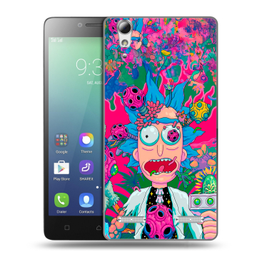 Силиконовый чехол на Lenovo A6010 с принтом Рик и Морти Rick Morty Силиконовый чехол на Lenovo A6010 с принтом Рик и Морти Rick Morty