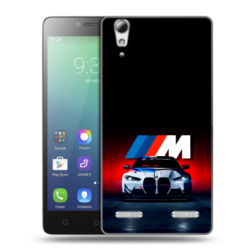 Силиконовый чехол на Lenovo A6010 с принтом БМВ BMW