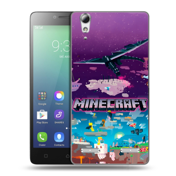 Силиконовый чехол на Lenovo A6010 с принтом Майнкрафт Minecraft Силиконовый чехол на Lenovo A6010 с принтом Майнкрафт Minecraft