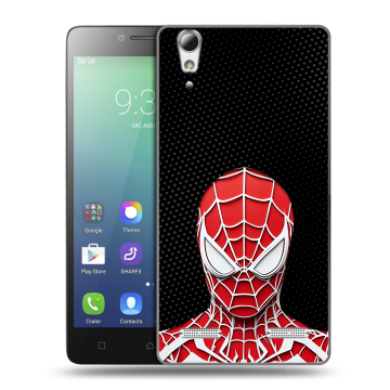 Силиконовый чехол на Lenovo A6010 с принтом человек паук spiderman Силиконовый чехол на Lenovo A6010 с принтом человек паук spiderman