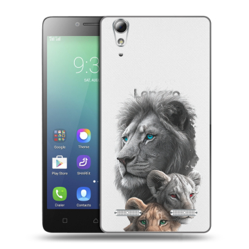 Силиконовый чехол на Lenovo A6010 с принтом Львы Силиконовый чехол на Lenovo A6010 с принтом Львы