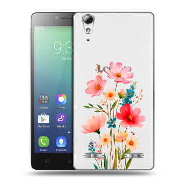 Силиконовый чехол на Lenovo A6010 с принтом Цветы Силиконовый чехол на Lenovo A6010 с принтом Цветы