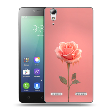 Силиконовый чехол на Lenovo A6010 с принтом Розовая роза Силиконовый чехол на Lenovo A6010 с принтом Розовая роза