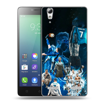 Силиконовый чехол на Lenovo A6010 с принтом Реал Роналдо