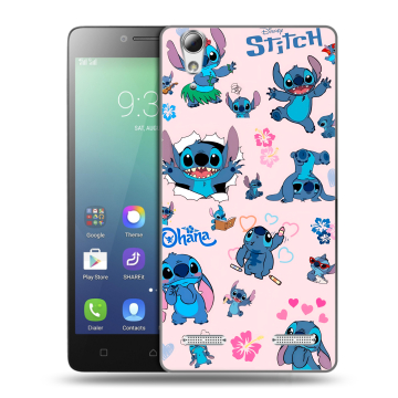 Силиконовый чехол на Lenovo A6010 с принтом Лило и Стич