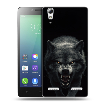 Силиконовый чехол на Lenovo A6010 с принтом Волк Силиконовый чехол на Lenovo A6010 с принтом Волк