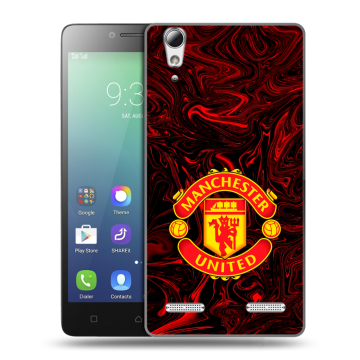 Силиконовый чехол на Lenovo A6010 с принтом Manchester United Силиконовый чехол на Lenovo A6010 с принтом Manchester United