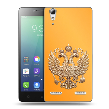 Силиконовый чехол на Lenovo A6010 с принтом Герб Флаг России Силиконовый чехол на Lenovo A6010 с принтом Герб Флаг России