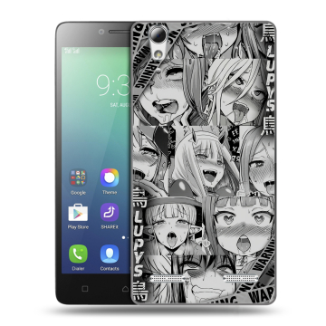 Силиконовый чехол на Lenovo A6010 с принтом Ahegao Ахегао Аниме Силиконовый чехол на Lenovo A6010 с принтом Ahegao Ахегао Аниме