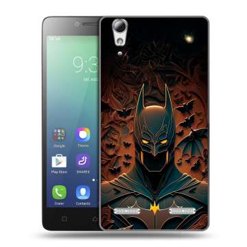 Силиконовый чехол на Lenovo A6010 с принтом Batman Бэтмен Силиконовый чехол на Lenovo A6010 с принтом Batman Бэтмен