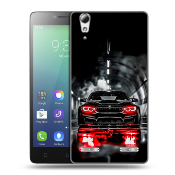 Силиконовый чехол на Lenovo A6010 с принтом BMW БМВ