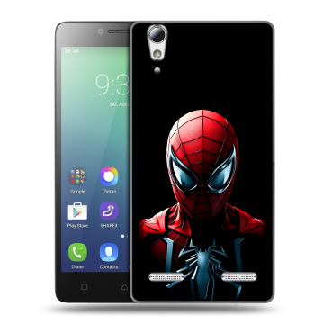 Силиконовый чехол на Lenovo A6010 с принтом Spiderman Человек паук