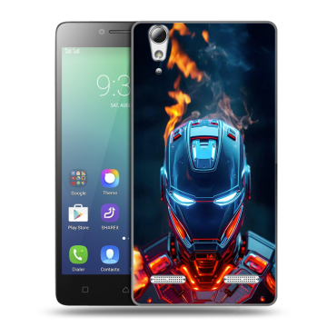 Силиконовый чехол на Lenovo A6010 с принтом IronMan Железный человек Силиконовый чехол на Lenovo A6010 с принтом IronMan Железный человек