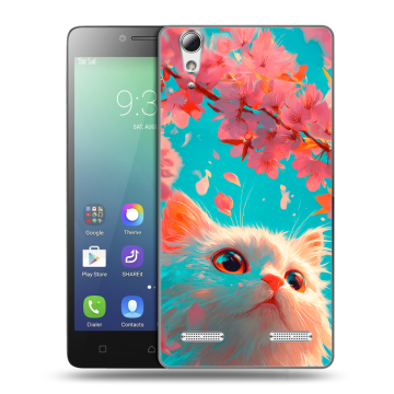 Силиконовый чехол на Lenovo A6010 с принтом Красивый кот Силиконовый чехол на Lenovo A6010 с принтом Красивый кот