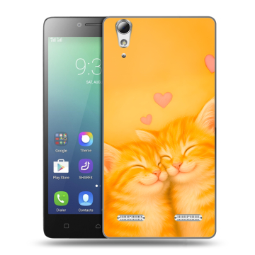 Силиконовый чехол на Lenovo A6010 с принтом Милые котята Силиконовый чехол на Lenovo A6010 с принтом Милые котята