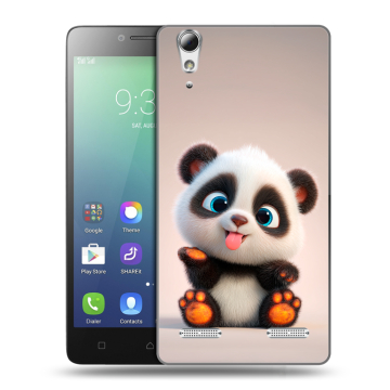Силиконовый чехол на Lenovo A6010 с принтом милая панда Силиконовый чехол на Lenovo A6010 с принтом милая панда