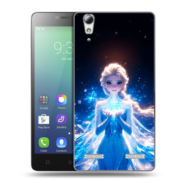Силиконовый чехол на Lenovo A6010 с принтом Холодное сердце Frozen Силиконовый чехол на Lenovo A6010 с принтом Холодное сердце Frozen