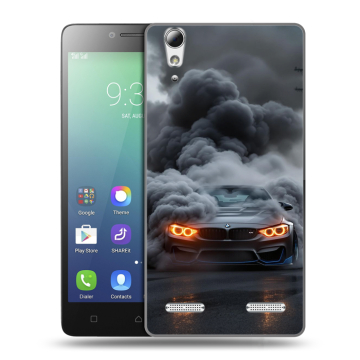 Силиконовый чехол на Lenovo A6010 с принтом BMW БМВ
