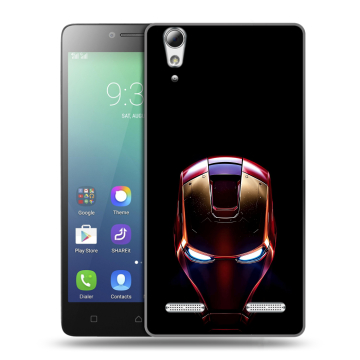Силиконовый чехол на Lenovo A6010 с принтом IronMan Железный человек Силиконовый чехол на Lenovo A6010 с принтом IronMan Железный человек