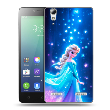 Силиконовый чехол на Lenovo A6010 с принтом Холодное сердце Frozen