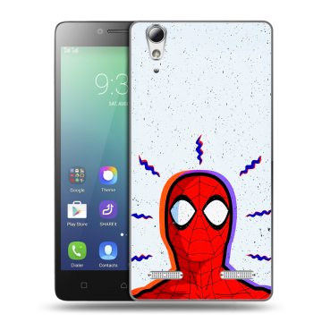 Силиконовый чехол на Lenovo A6010 с принтом Spiderman Человек паук Силиконовый чехол на Lenovo A6010 с принтом Spiderman Человек паук