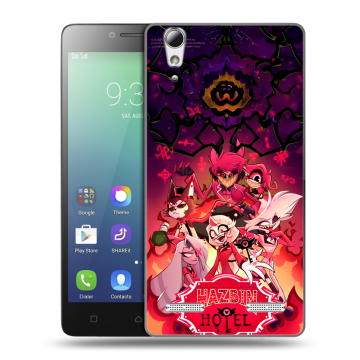 Силиконовый чехол на Lenovo A6010 с принтом Hazbin Hotel Отель Хазбин Силиконовый чехол на Lenovo A6010 с принтом Hazbin Hotel Отель Хазбин