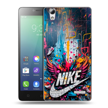 Силиконовый чехол на Lenovo A6010 с принтом Nike Найк Силиконовый чехол на Lenovo A6010 с принтом Nike Найк