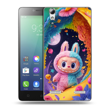 Силиконовый чехол на Lenovo A6010 с принтом Labubu Лабубу Силиконовый чехол на Lenovo A6010 с принтом Labubu Лабубу