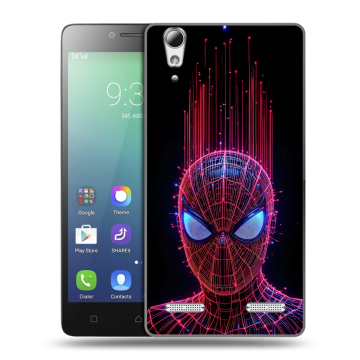 Силиконовый чехол на Lenovo A6010 с принтом Spiderman Человек паук Силиконовый чехол на Lenovo A6010 с принтом Spiderman Человек паук